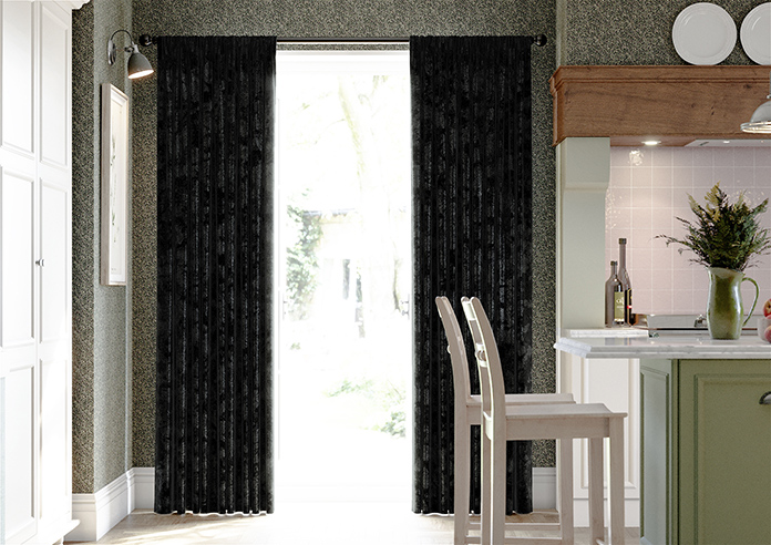 Cyrus Crushed Velvet, Twilight - Made to Measure Curtains - Image 3